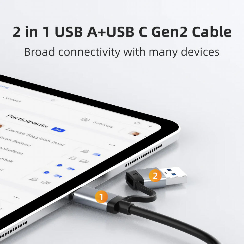 CT - 10GBS USB C TO NVME / SATA M.2 SSD SP-GREY - image 3