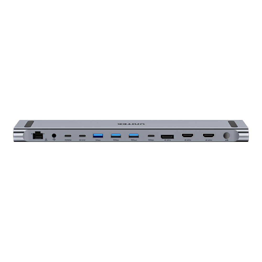 UNITEK USB-C TRIPLE 4K KVM DS 100W(15IN1) (D1106A) - image 6