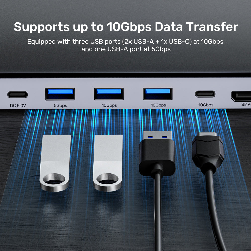 UNITEK USB-C TRIPLE 4K KVM DS 100W(15IN1) (D1106A) - image 4