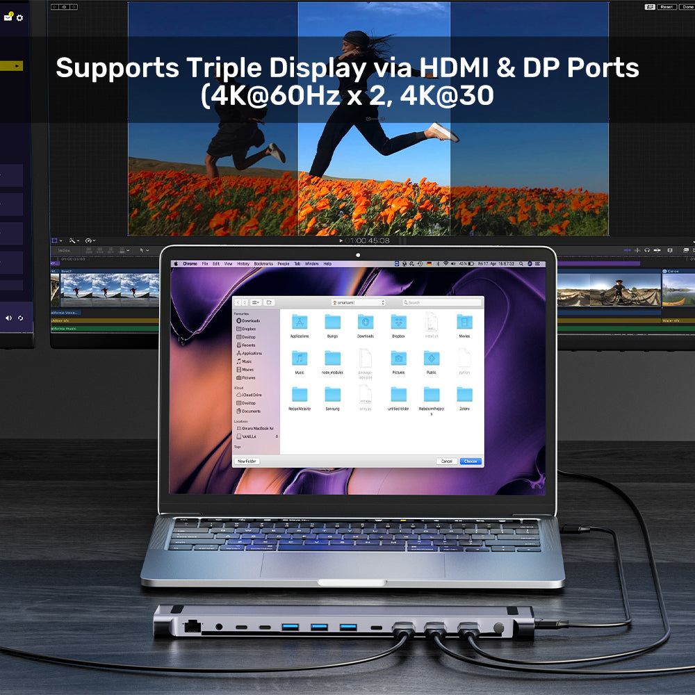 UNITEK USB-C TRIPLE 4K KVM DS 100W(15IN1) (D1106A) - image 11