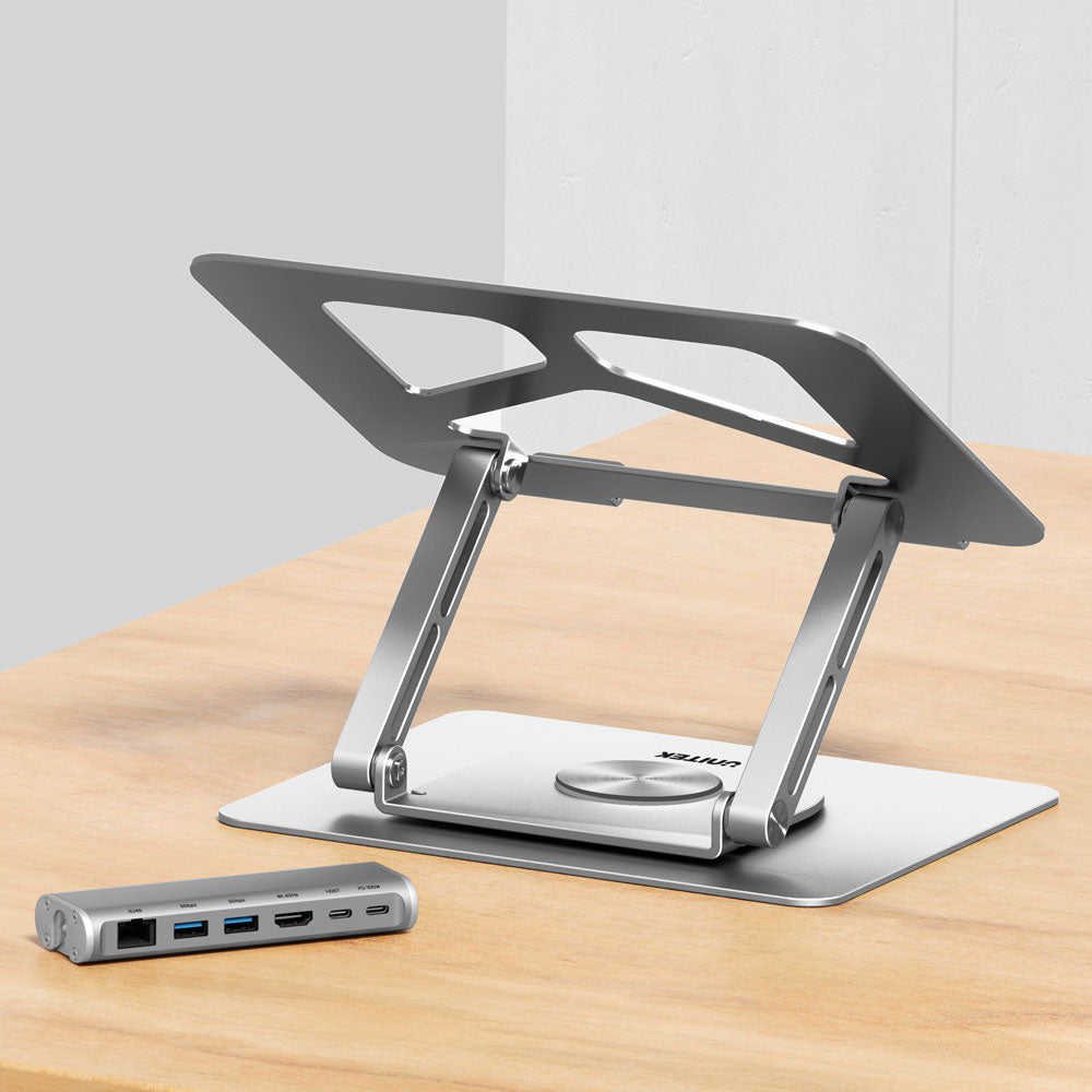 UNITEK ROTATING LAPTOP STAND WTH USB-C-HUB(D1109A) - image 9