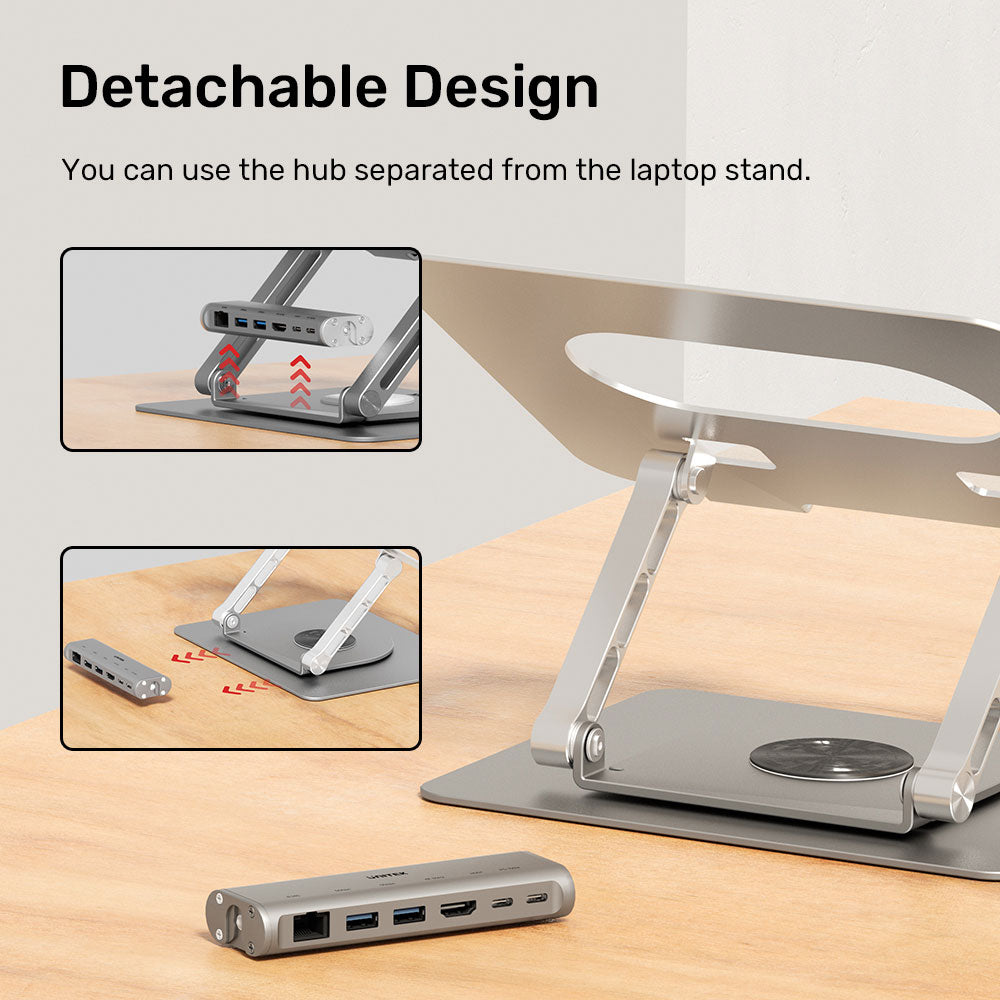 UNITEK 360DEG ROTATING LAPTOP STAND(D1109B01) - image 3