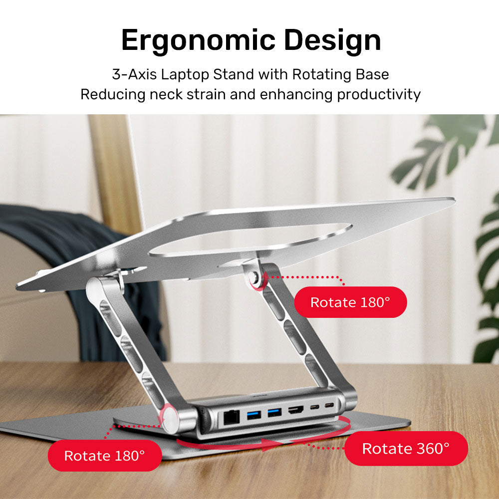 UNITEK 360DEG ROTATING LAPTOP STAND(D1109B01) - image 9
