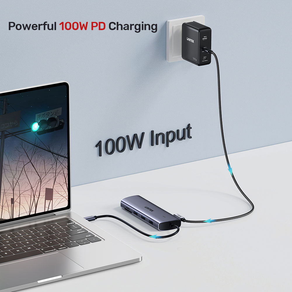 UNITEK 9IN1 USB3 HUB WITH DUAL CARD RD(D1113A) - image 5
