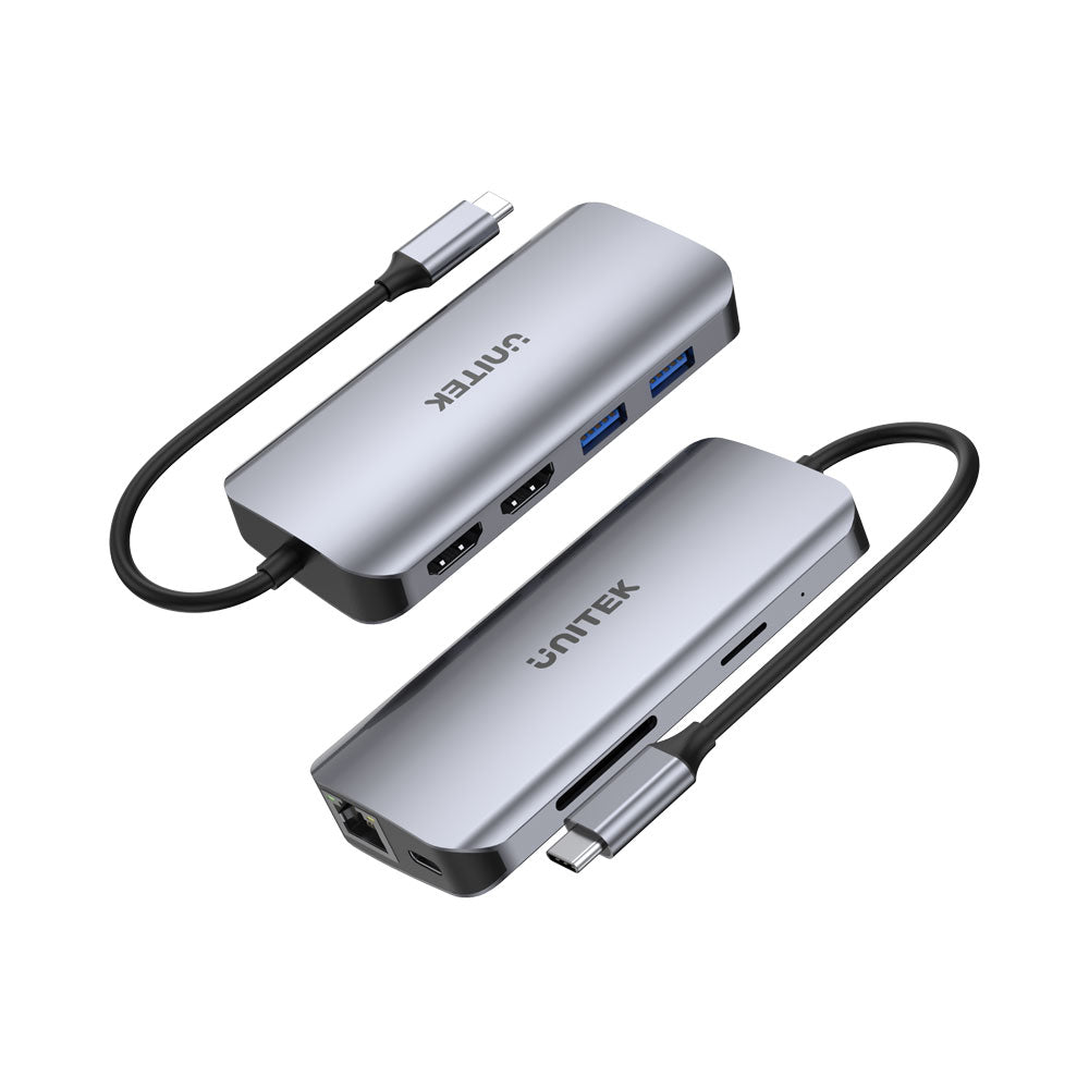 UNITEK USB-C 8IN1 HUB SPACE GRY(D1122A01) - image 4