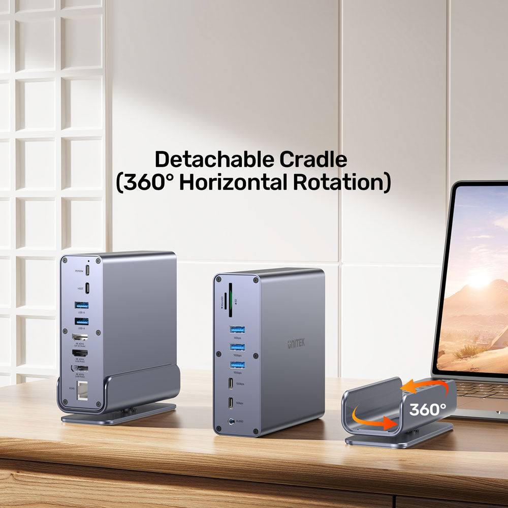 UNITEK USB-C HUB USB3.1(15IN1) TRIPLE 4K(D1135A)M2 - image 4