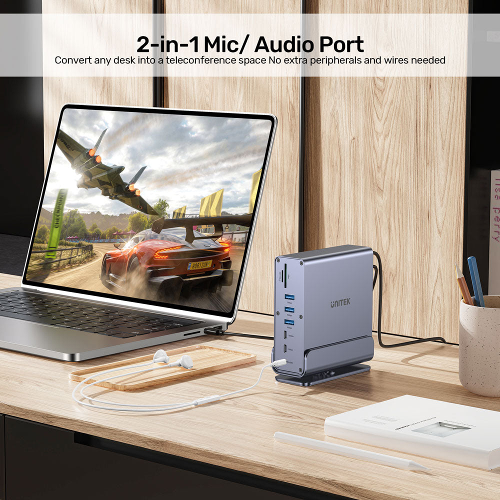 UNITEK USB-C HUB USB3.1(15IN1) TRIPLE 4K(D1135A)M2 - image 2