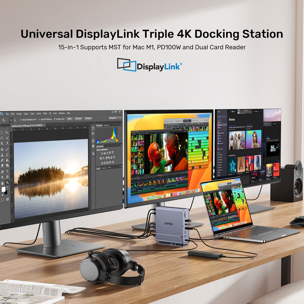 UNITEK USB-C HUB USB3.1(15IN1) TRIPLE 4K(D1135A)M2 - image 10