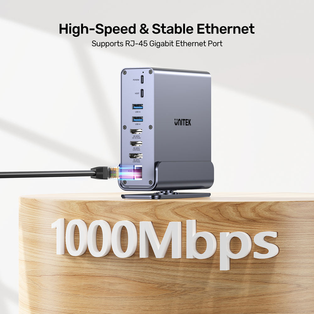 UNITEK USB-C HUB USB3.1(15IN1) TRIPLE 4K(D1135A)M2 - image 12