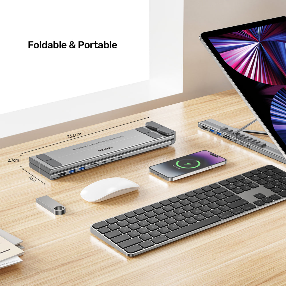 UNITEK USB-C FOLDABLE LAPTOP STAND (7IN1) (D1137A) - image 6