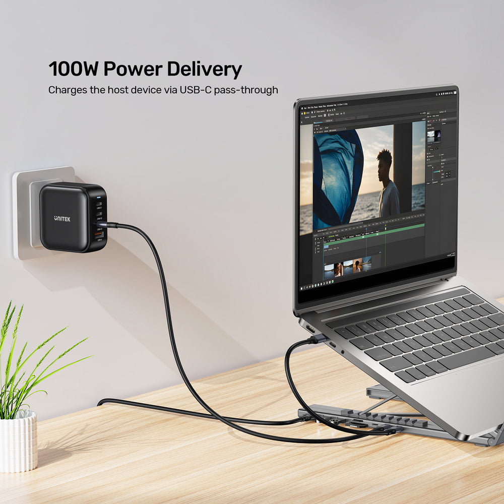 UNITEK USB-C FOLDABLE LAPTOP STAND (7IN1) (D1137A) - image 5