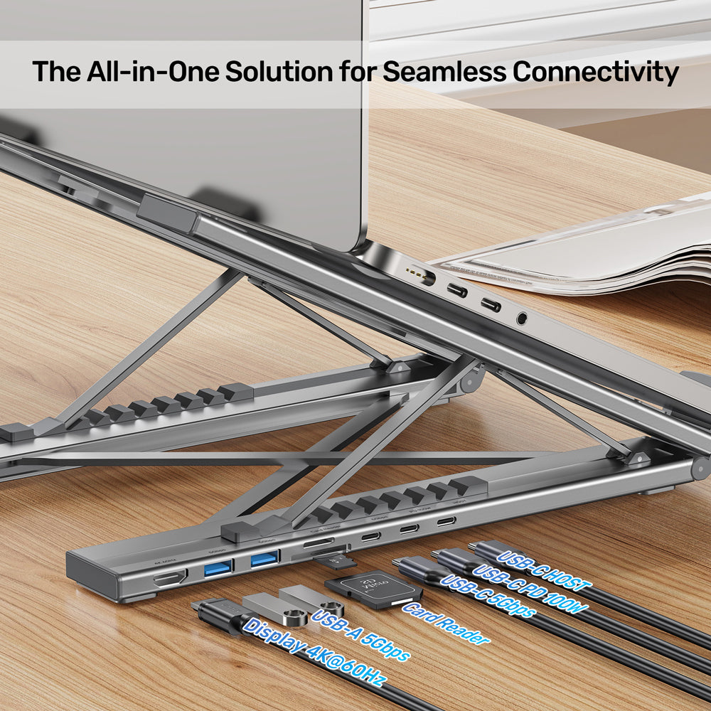 UNITEK USB-C FOLDABLE LAPTOP STAND (7IN1) (D1137A) - image 13