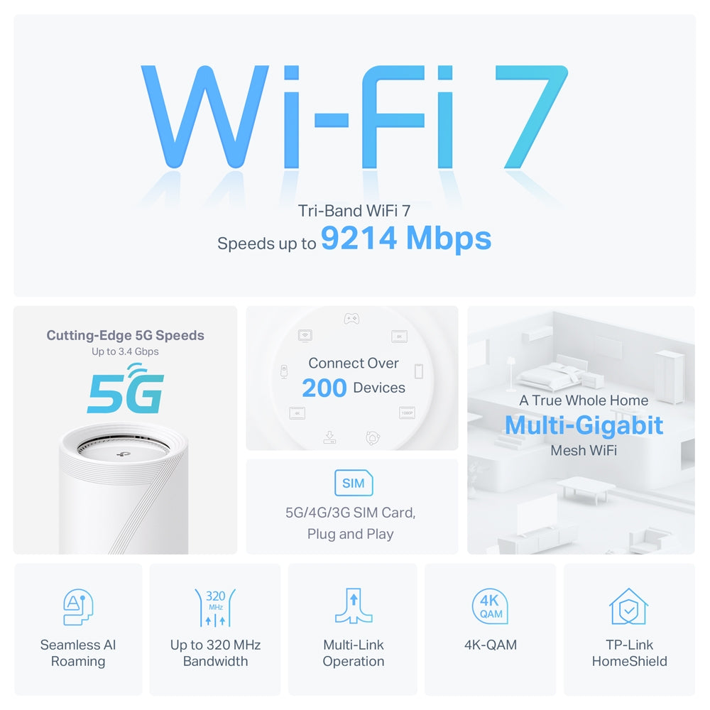 TP-LINK DECO 5G BE9300 WHOLE HOME MESH WI-FI - image 3