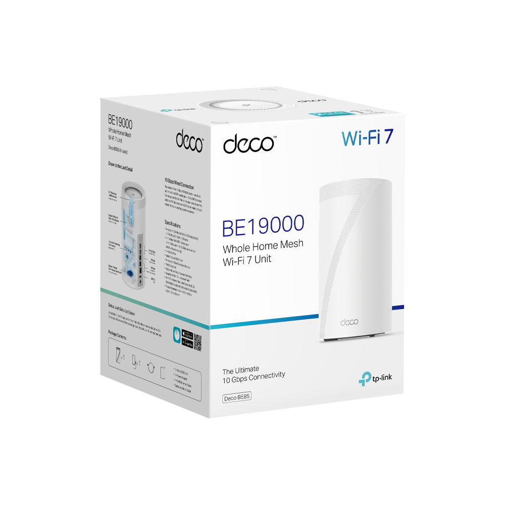 TP-LINK DECO BE85 BE19000 WHOLE HOME WIFI 7 - 1PK - image 3