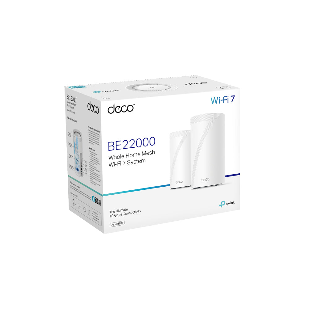 TP-LINK DECO BE85 BE19000 WHOLE HOME WIFI 7 - 2PK - image 5