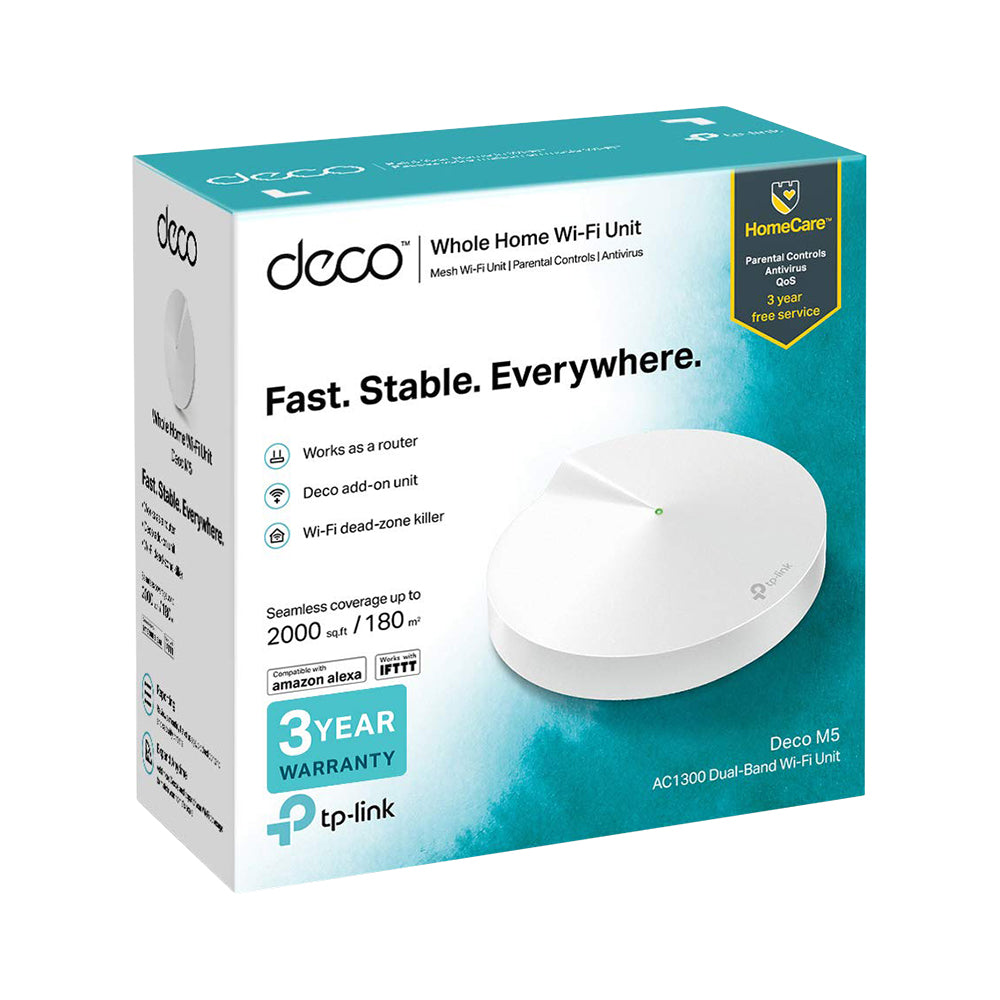 TP-LINK DECO M5 AC1300 WIRELESS AC WHOLE HOME UNIT - image 2