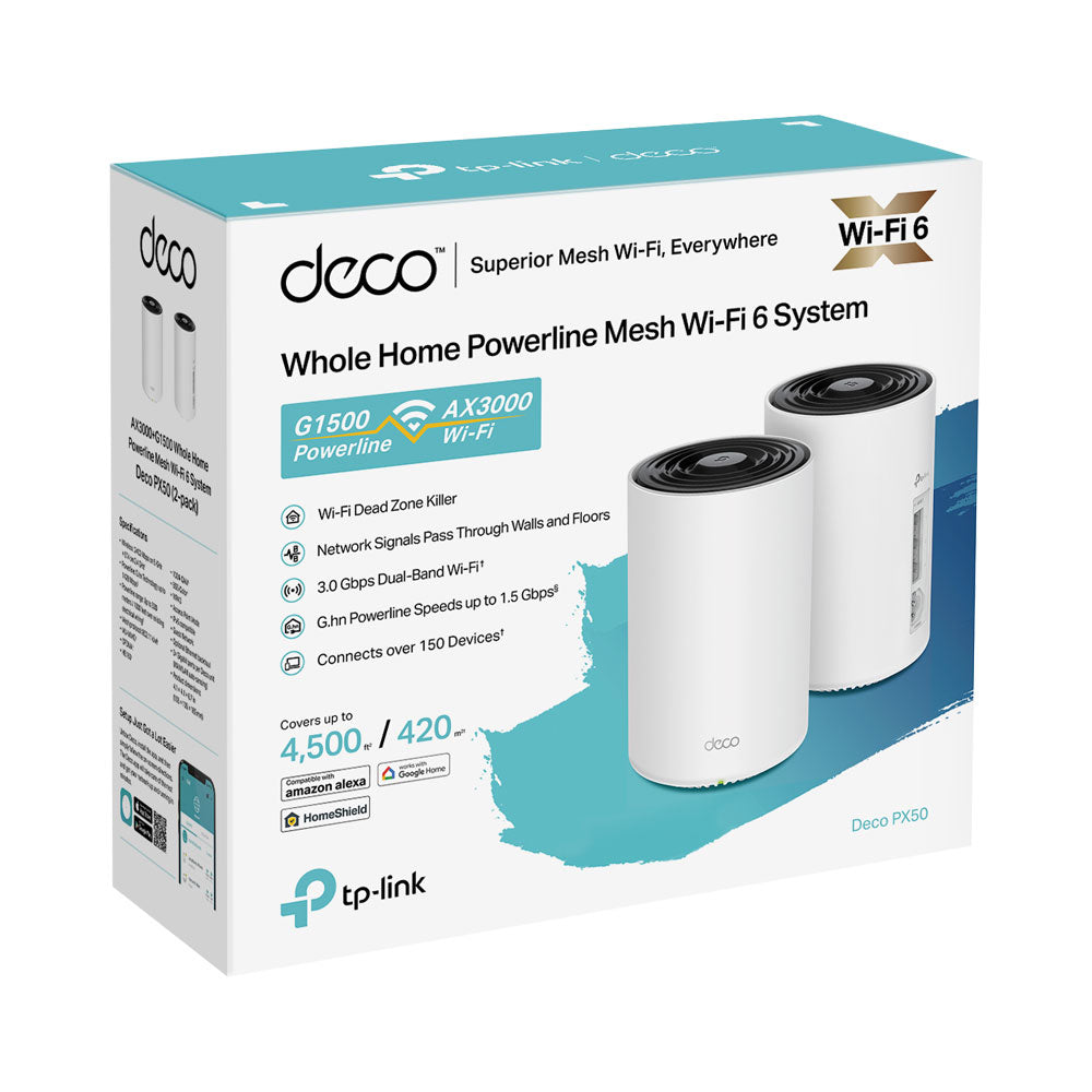 TP-LINK DECO PX50 AX3000+G1500 WHOLE HOME MESH-2PK - image 3