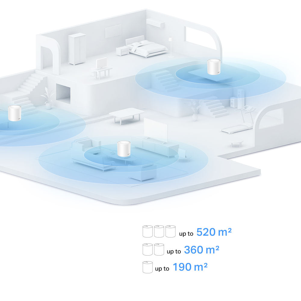 TP-LINK DECO X10 AX1500 WHOLE HOME MESH WIFI 6-2PK - image 6
