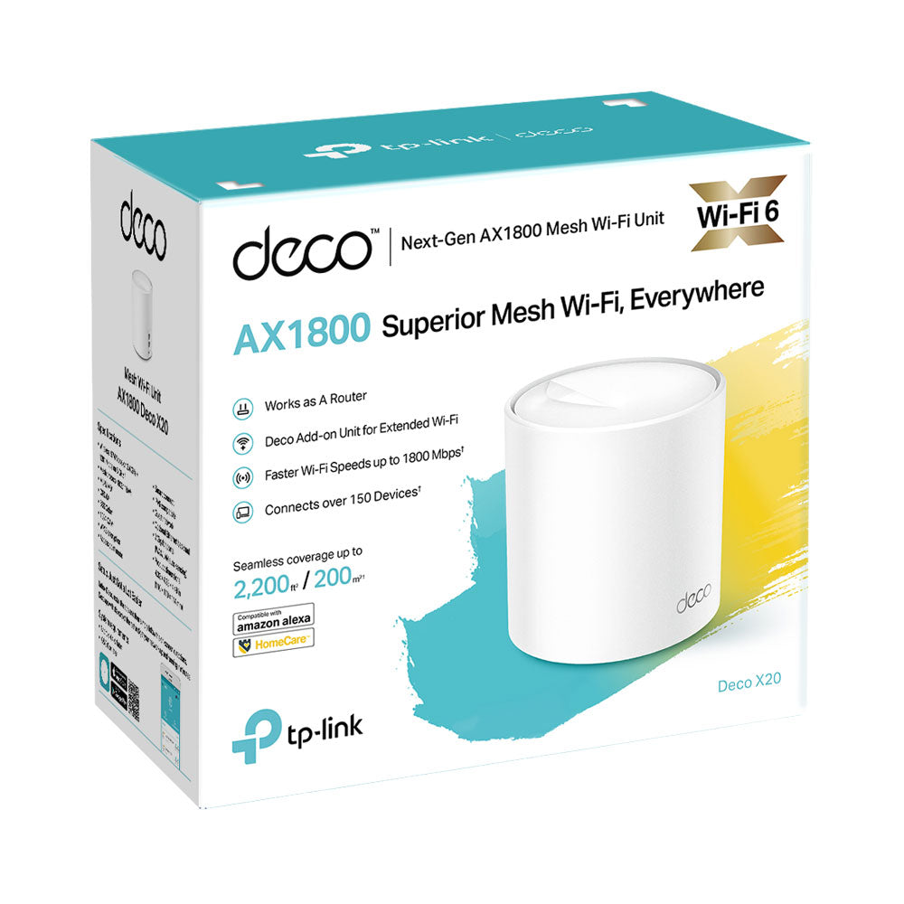 TP-LINK DECO X20 AX1800 WHOLE HOME MESH - 2PK - image 2