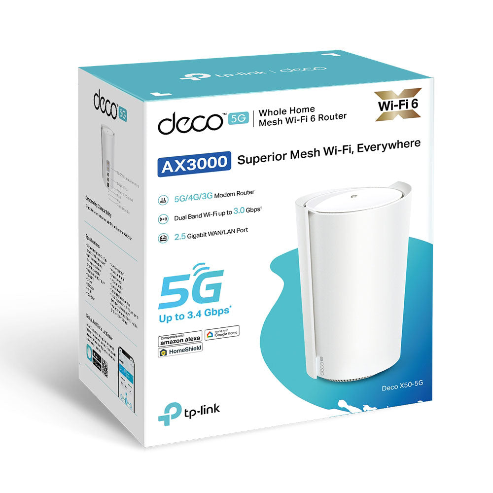 TP-LINK DECO 5G AX3000 WHOLE HOME MESH WIFI 6 ROUT - image 3