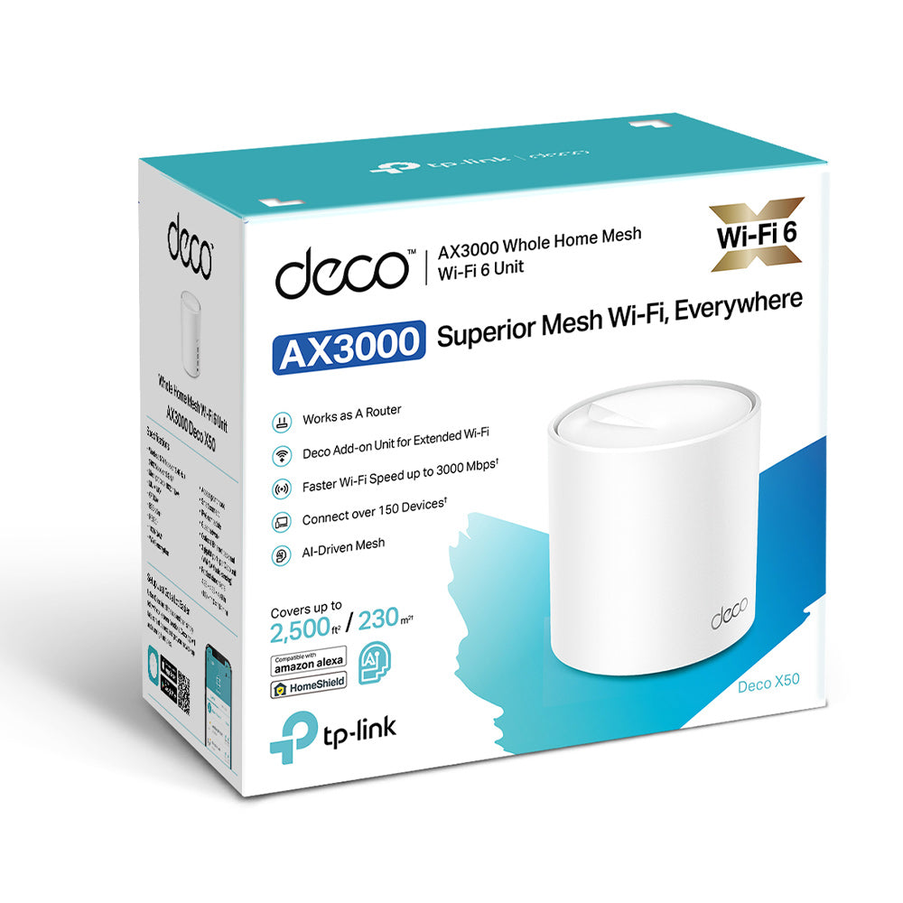 TP-LINK DECO X50 POE AX3000 WHOLE HOME MESH 1PK - image 2