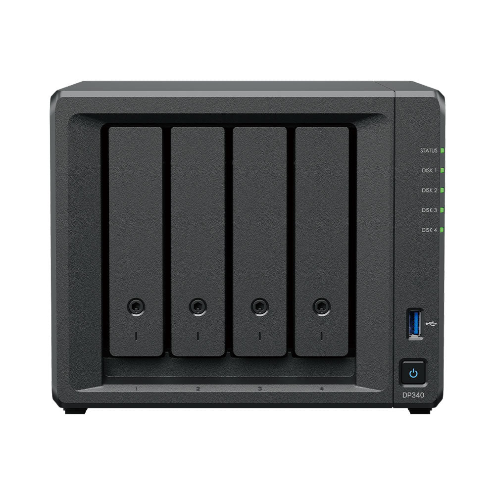 SYNOLOGY DP340 4-BAY ACTIVEPROTECT APPLIANCE WITH 4× 8TB HDD AND 2× 400GB M.2 SSD PRE-INSTALLED - image 2