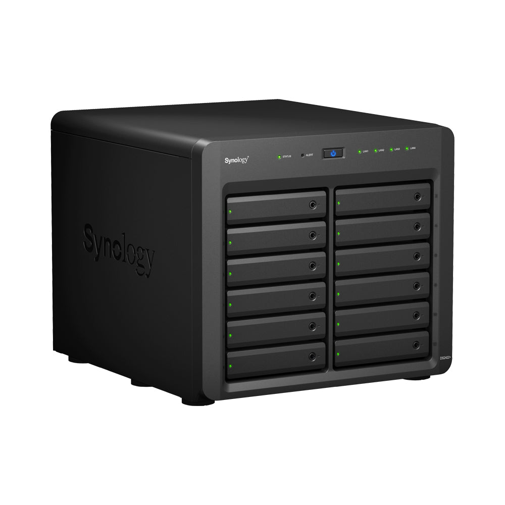 SYNOLOGY DISKSTATION DS2422+ 12-BAY NAS - AMD RYZEN V1500B 2.2GHZ QUAD-CORE CPU, 4GB RAM, DISKLESS - image 2