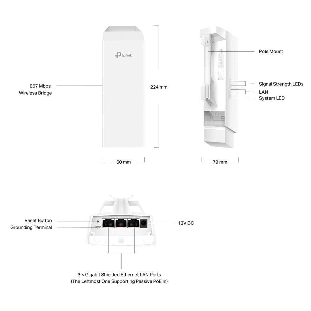 TP-LINK 5GHZ INDOOR/OUTDOOR ACCESS POINT - image 4