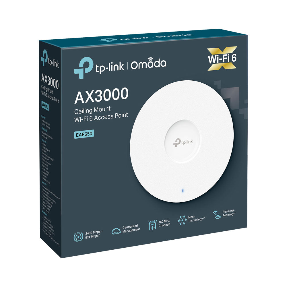 TP-LINK POE+ AX3000 CEILING MOUNT WIFI 6 AP - image 5