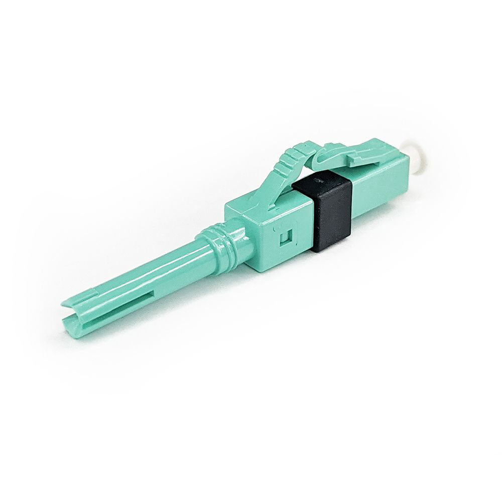 EASYFIBER FIELD-ASSEMBLY LC SIMPLEX MULTIMODE 50/125 OM3/OM4 FIBRE CONNECTOR - AQUA - image 2