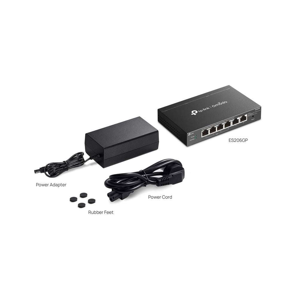 TP-LINK OMADA 6P 1GB MANAGED 4P POE SWITCH - image 6