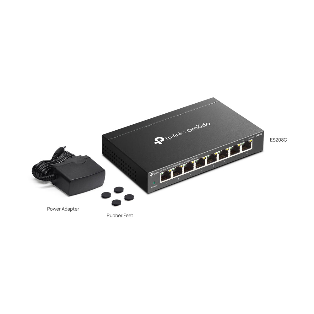 TP-LINK OMADA ES208G 8-PORT GIGABIT EASY MANAGED SWITCH - image 6