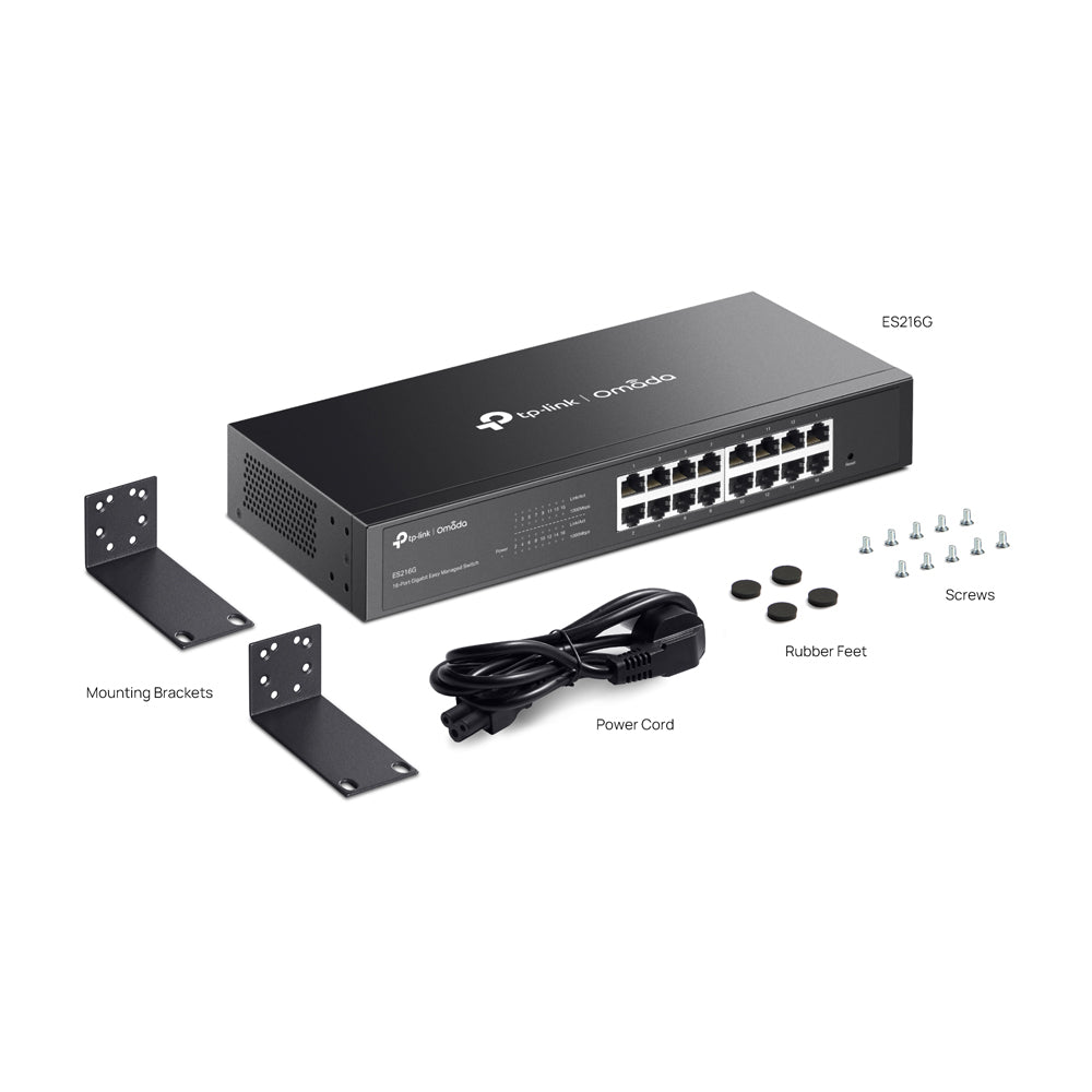 TP-LINK OMADA ES216G 16-PORT GIGABIT EASY MANAGED SWITCH - image 6
