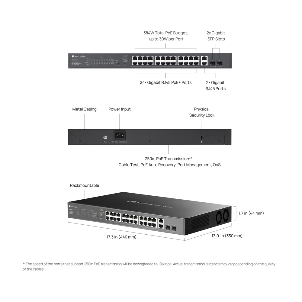 TP-LINK 28P GB MANAGED 24P POE+ 2SFP - image 7