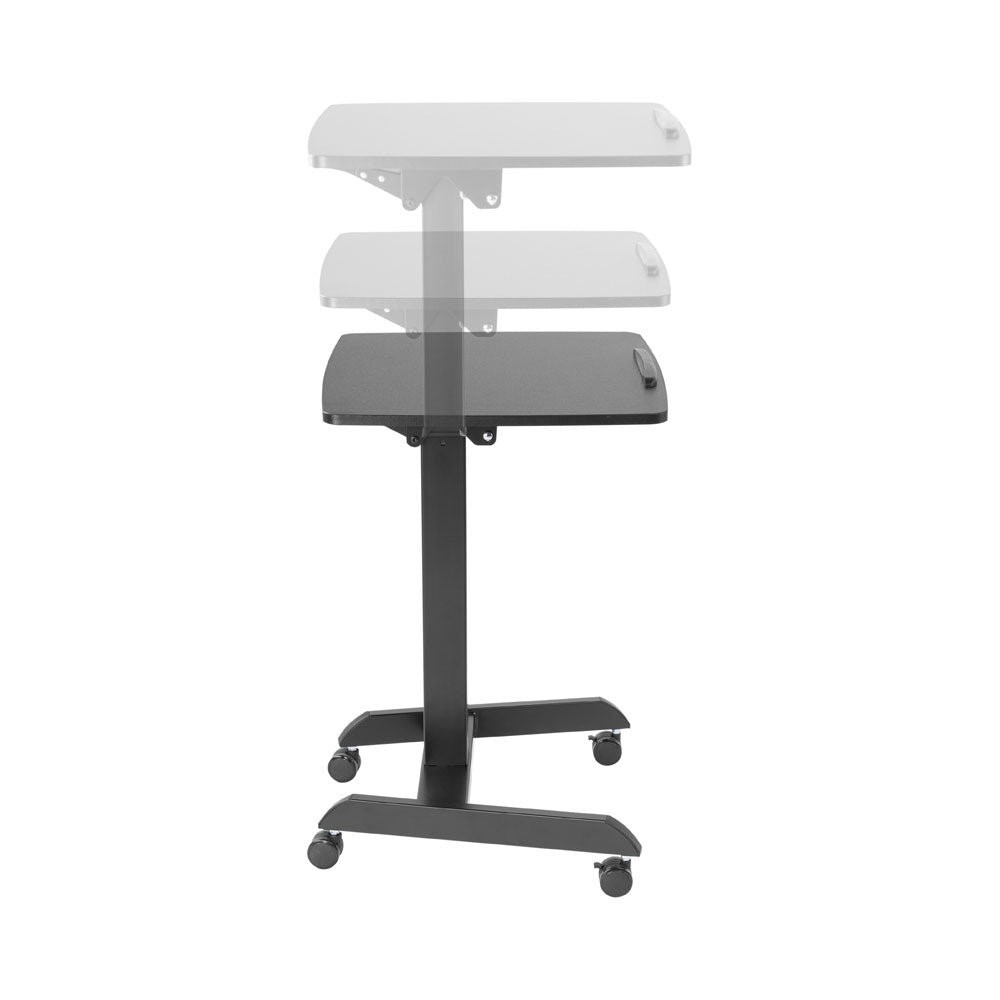 LINKQNET BRACKETS BRK-FWS07-5 HEIGHT ADJUSTABLE MOBILE WORKSTATION WITH PADDLE LEVER AND TILTABLE DESKTOP - image 3