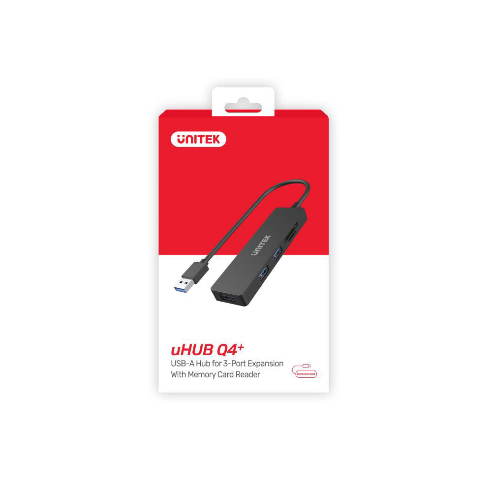 UNITEK USB3.1 3-PORT USB HUB WITH CARD RD (H1108A) - image 3