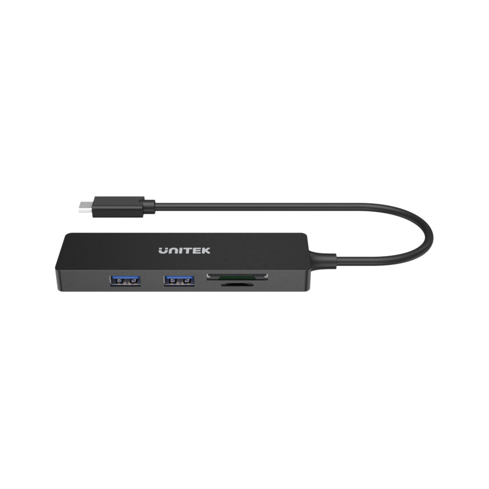 UNITEK USB2.0 3-PORT USB HUB WITH CARD RD (H1108B) - image 2
