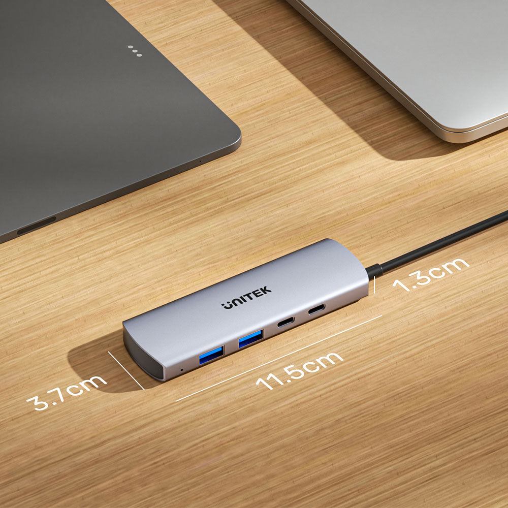 UNITEK 4IN1 USB-C 10GPS HUB GRY(H1112D) - image 6