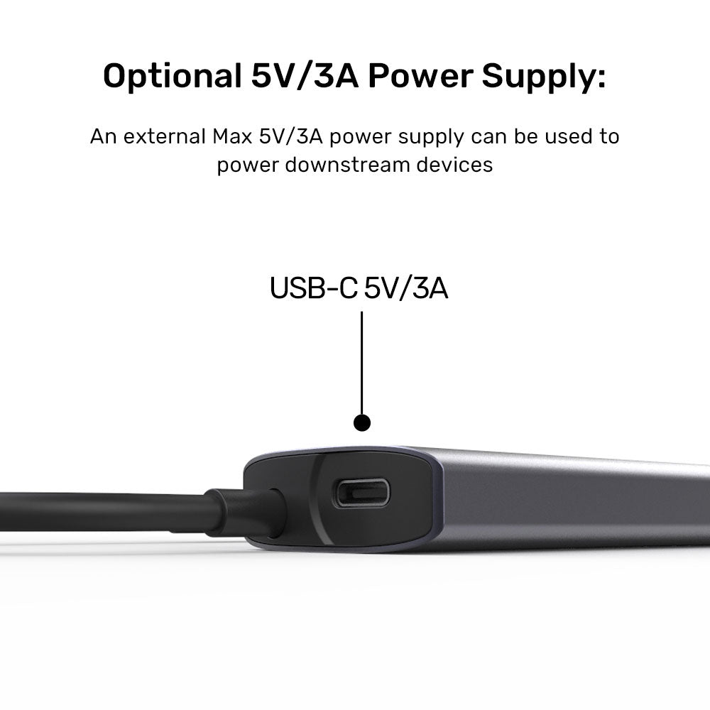 UNITEK 10GPS USB-C 4IN1 HUB 2 USB-A GRY(H1112EGY01 - image 5