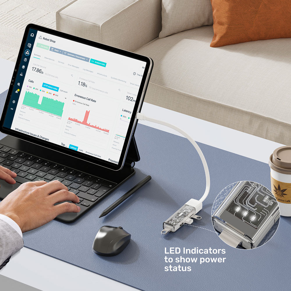 UNITEK USB TYPE-C 4 PORT USB3.0 HUB BI-DI (CREAM) - image 2
