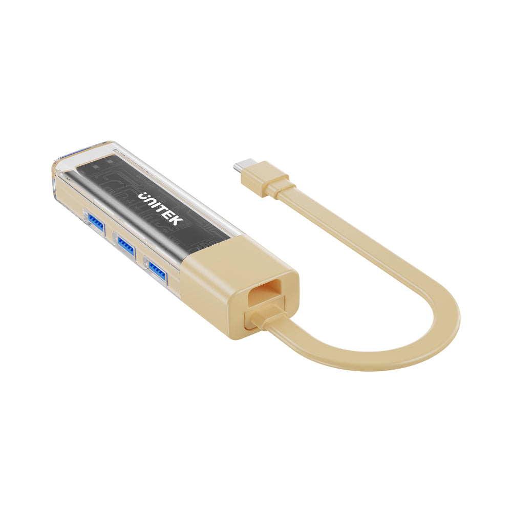 UNITEK USB TYPE-C 4 PORT USB3.0 HUB BI-DI (CREAM) - image 7