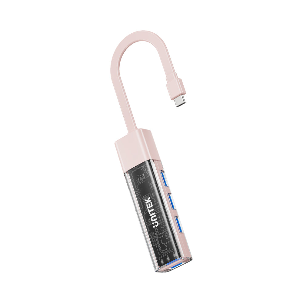 UNITEK USB TYPE-C 4 PORT USB3.0 HUB BI-DI (PINK) - image 5