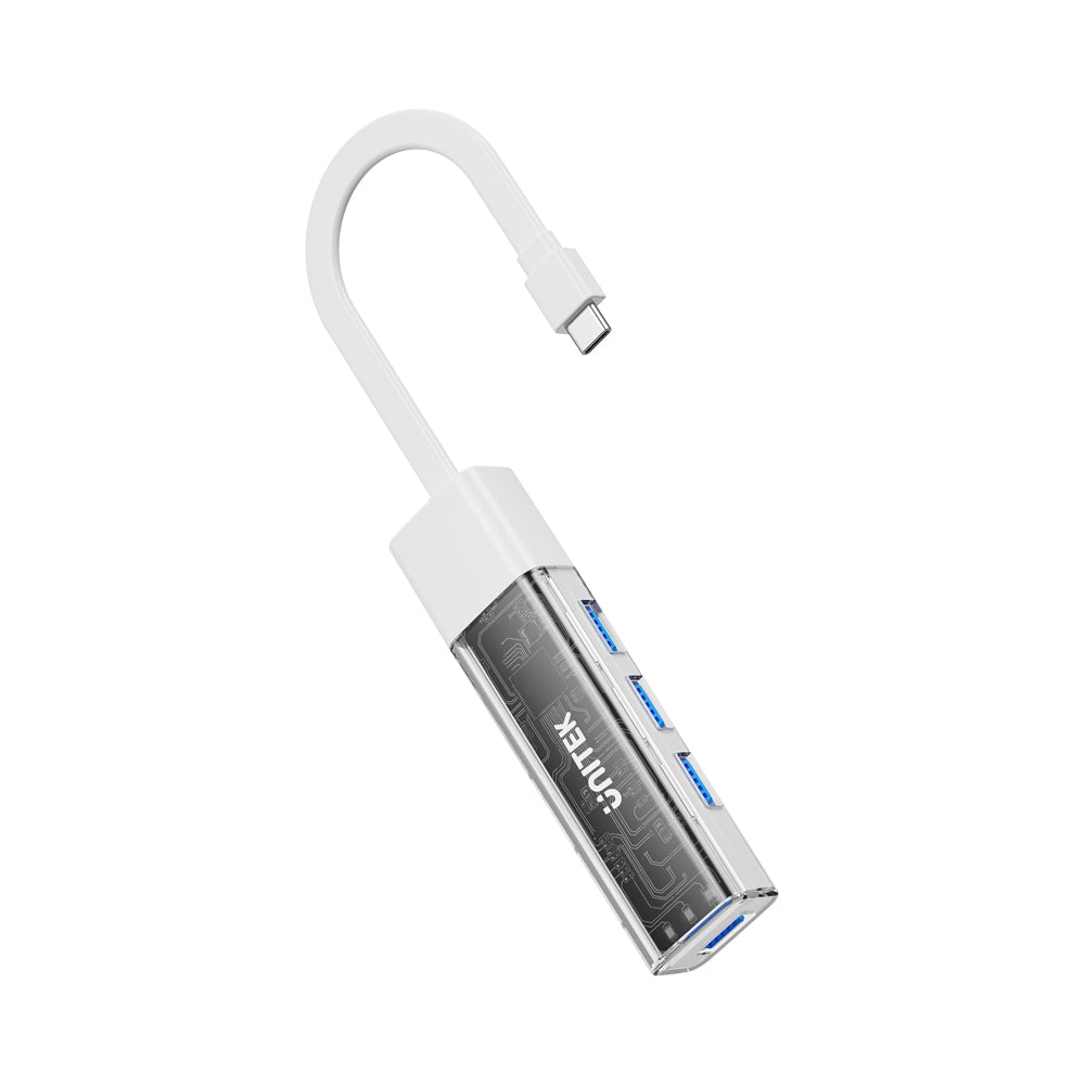 UNITEK USB TYPE-C 4 PORT USB3.0 HUB BI-DI (WHITE) - image 5