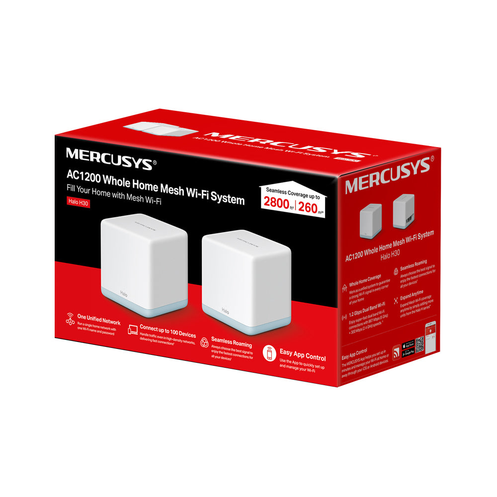 MERCUSYS AC1200 WHOLE HOME MESH WIFI SYSTEM - 2PK - image 3