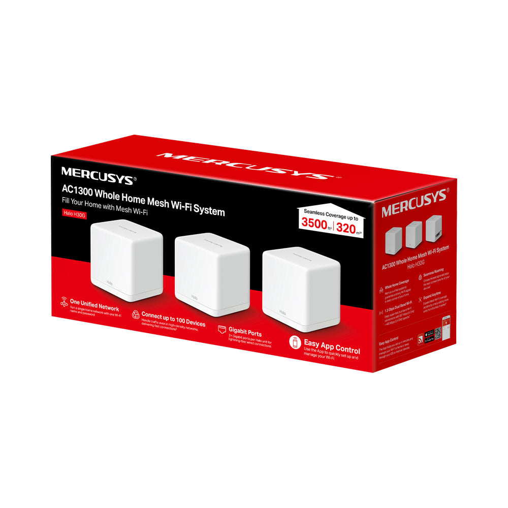 MERCUSYS AC1300 WHOLE HOME MESH WIFI SYSTEM - 3PK - image 4