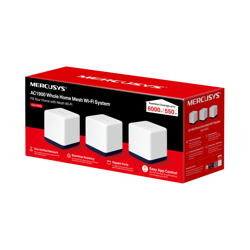 MERCUSYS AC1900 WHOLE HOME MESH WIFI SYSTEM - 3PK - image 3