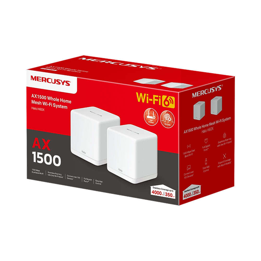 MERCUSYS AX1500 WHOLE HOME MESH WIFI SYSTEM - 2PK - image 4