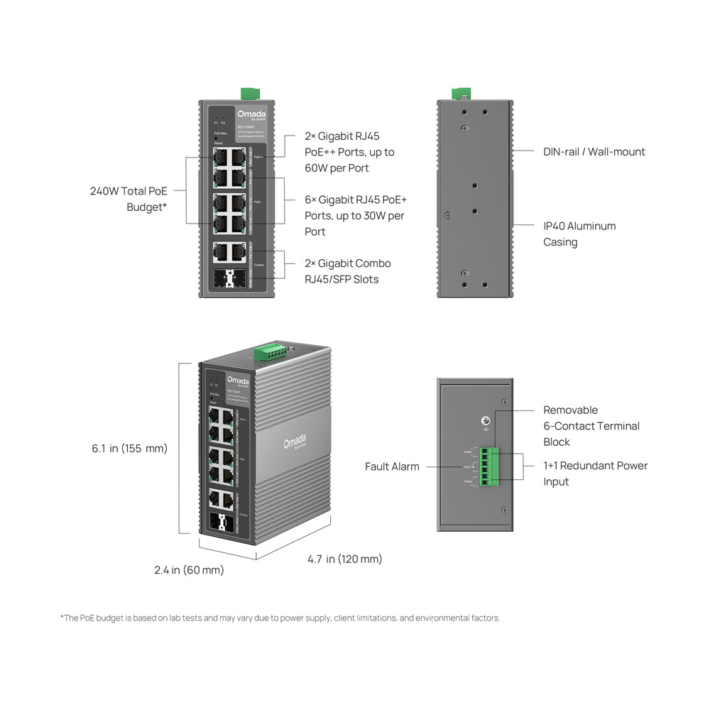 TP-LINK OMADA INDUSTRIAL 10P MANAGED 8P POE - image 9