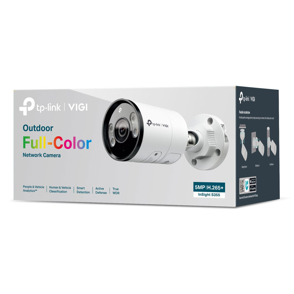 TP-LINK VIGI INSIGHT S355 5MP OUTDOOR FULL-COLOUR BULLET NETWORK CAMERA - image 3