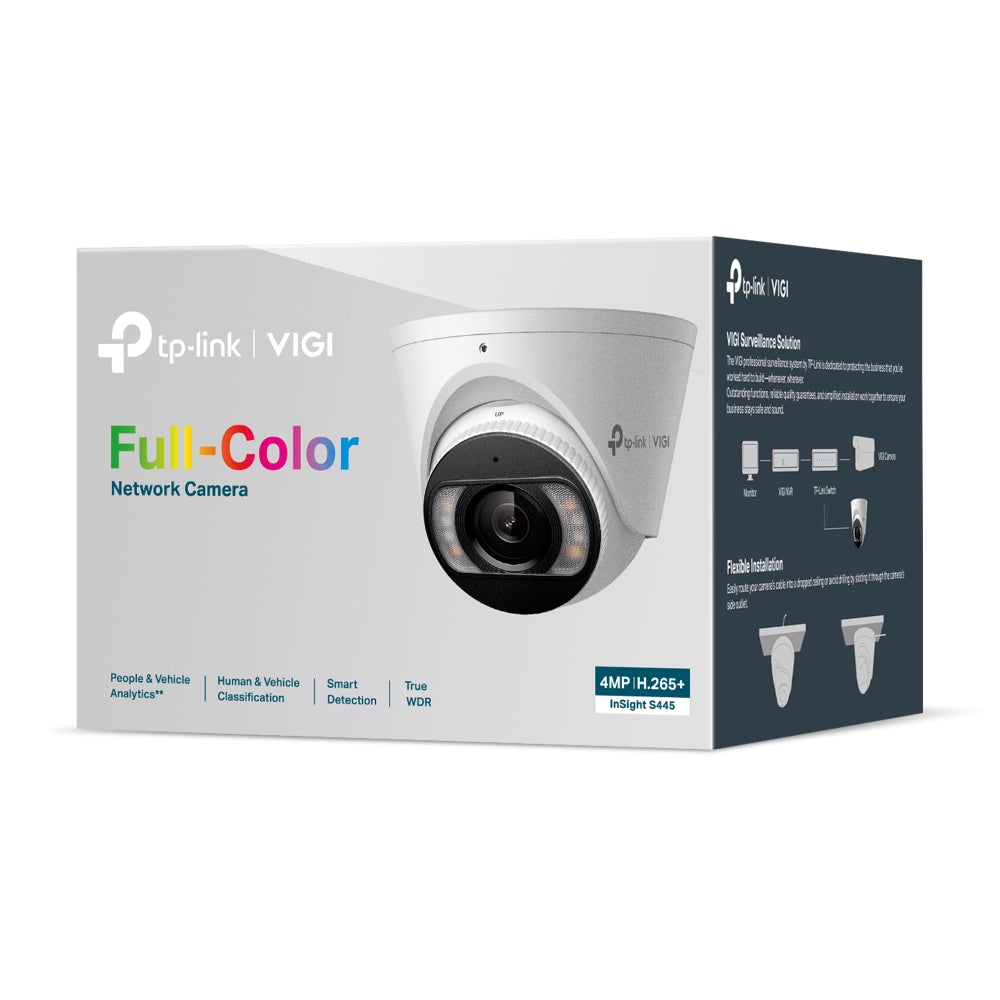 TP-LINK VIGI INSIGHT S445 4MP FULL-COLOUR TURRET NETWORK CAMERA - image 4